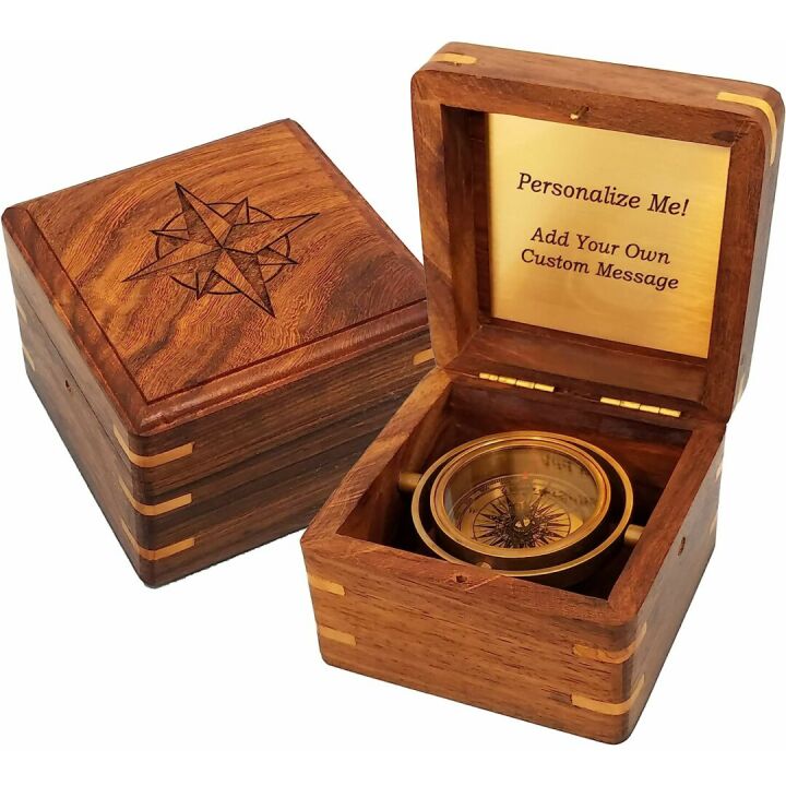 Personalized Engraved Compass for Unique Gifts