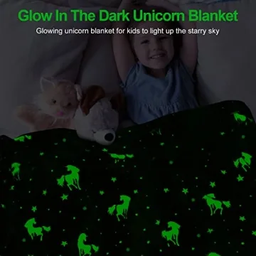 Unicorn Glow Blanket for Kids - Cozy & Fun