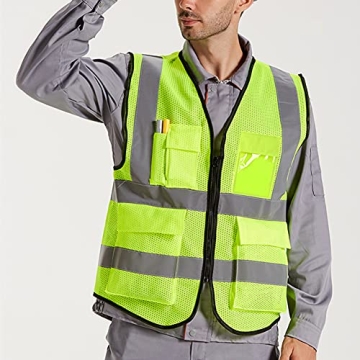 Buy XIAKE High Visibility Reflective Safety Vest with Pockets
