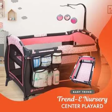 Baby Trend Trend-E Nursery Center Playard with Bassinet