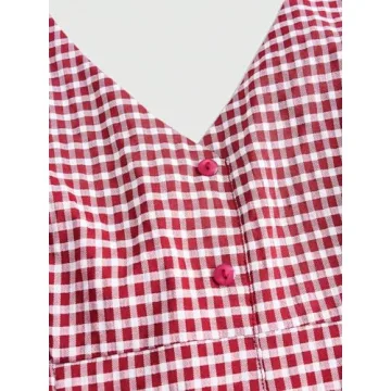 Stylish SweatyRocks Plaid Halter Top for Women
