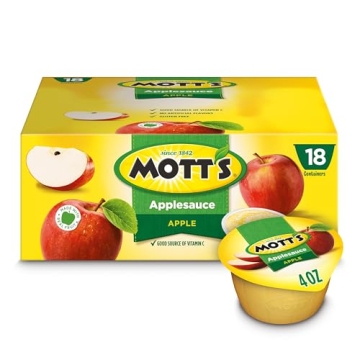 Mott's Applesauce Cups - Healthy Snack Pack of 18