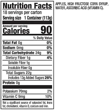 Mott's Applesauce Cups - Healthy Snack Pack of 18