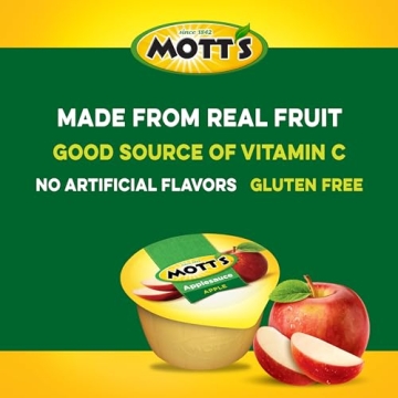 Mott's Applesauce Cups - Healthy Snack Pack of 18