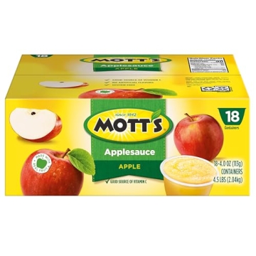 Mott's Applesauce Cups - Healthy Snack Pack of 18
