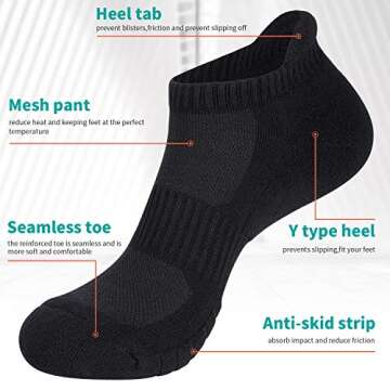 Anqier Athletic Low Cut Socks - Perfect Comfort & Fit