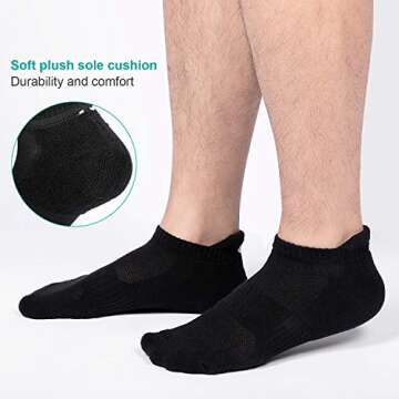 Anqier Athletic Low Cut Socks - Perfect Comfort & Fit