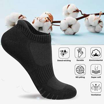 Anqier Athletic Low Cut Socks - Perfect Comfort & Fit