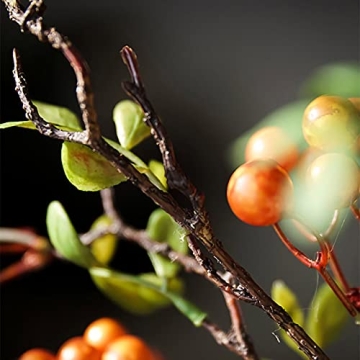 RSTYS 27.5" Artificial Pip Berry Stems for Vibrant Decor