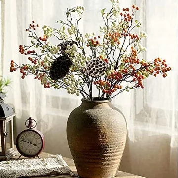 RSTYS 27.5" Artificial Pip Berry Stems for Vibrant Decor