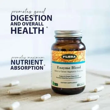 Udo's Choice Flora Health Enzyme Blend, Digestive Enzymes, Vegan, 90 Vegetarian Capsules