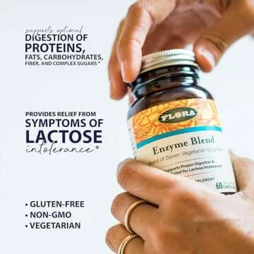 Udo's Choice Flora Health Enzyme Blend, Digestive Enzymes, Vegan, 90 Vegetarian Capsules