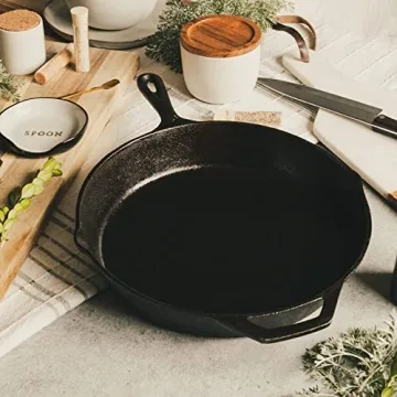 12 Inch Pre-Seasoned Cast Iron Skillet for Versatile Cooking