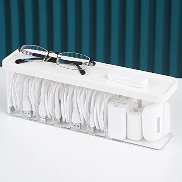Nkocvew Charger Cable Organizer for Desk & Drawer Storage