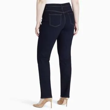 Gloria Vanderbilt Women's Amanda Classic High Rise Tapered Jean Size, Rinse Noir, 18 Plus
