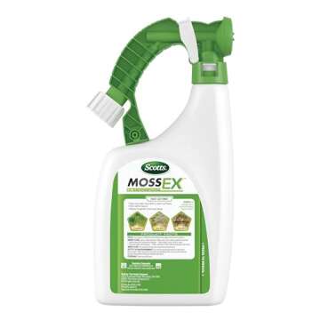 Scotts MossEx 3-in-1 Ready-Spray, Moss Killer for Lawns, Hard Surfaces, and More, 32 fl. oz.