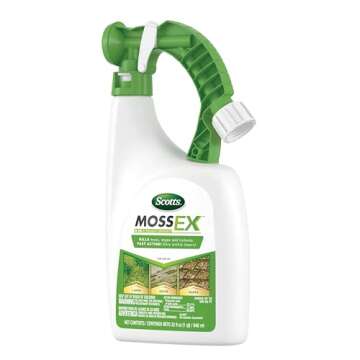 Scotts MossEx 3-in-1 Ready-Spray, Moss Killer for Lawns, Hard Surfaces, and More, 32 fl. oz.