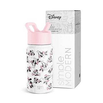 Disney Minnie Mouse Kids Water Bottle with Straw
