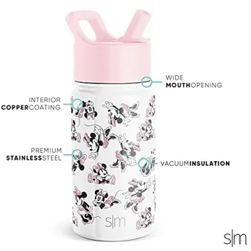 Disney Minnie Mouse Kids Water Bottle with Straw