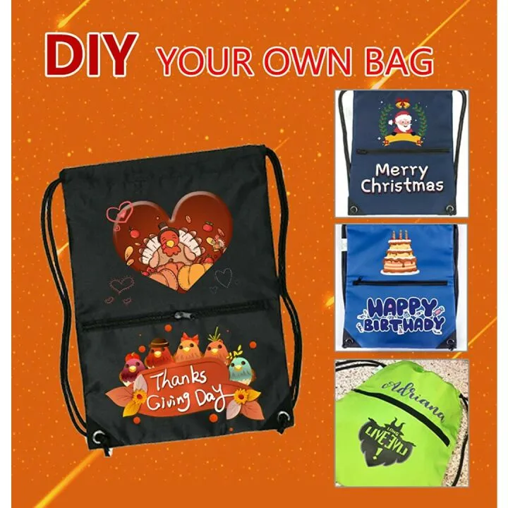 HOLYLUCK Drawstring Backpack for Sport and Gym