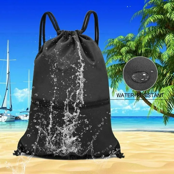 HOLYLUCK Drawstring Backpack for Sport and Gym