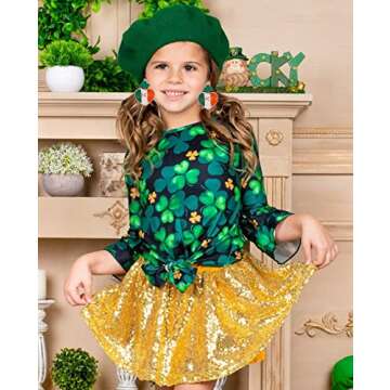 St. Patrick's Day Earrings Beaded Green Leaf Clover Dangling Earrings Handmade Irish Flag Heart Lucky Shamrock Hat Earrings Drop Dangle Earrings Irish Holiday Jewelry Gift for Women