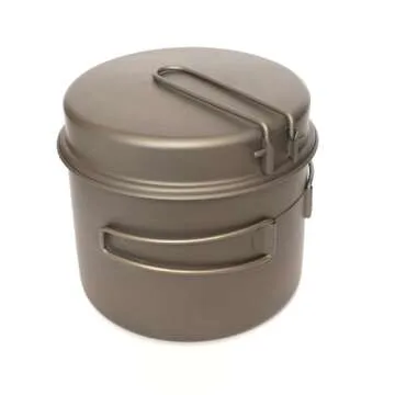 TOAKS Titanium 1600ml Pot and Pan for Adventurers