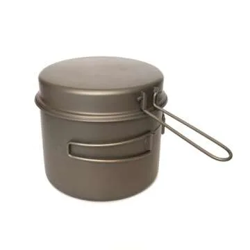 TOAKS Titanium 1600ml Pot and Pan for Adventurers