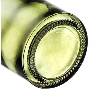 YOUEON 16 Pack Green Glass Bud Vases, Small Bud Vases in Bulk, Glass Flower Vases for Centerpieces, Vintage Decorative Bottle Vases for Flowers, Home Decor, Wedding Reception, Office