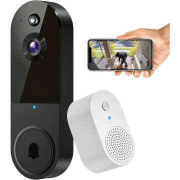 1080P Wireless Video Doorbell with AI Detection