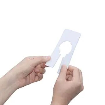 8 PCS Closet Rack Dividers, Wardrobe partition board White Rectangular Clothing Hanger Dividers with a Bonus Marker, Writable & Reusable for Sorting Clothes Size, Color