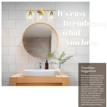 Stylish HAMILYEAH Brass Vanity Light Fixture for Your Home