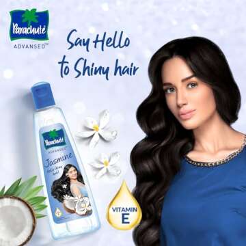 Parachute Advansed Jasmine Enriched Coconut Hair Oil | Non-Sticky Nourishment for All Hair Types | 6...