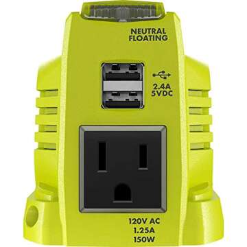Ryobi 18V ONE+ 150W Inverter for Ultimate Portability