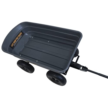 True Temper Poly Garden Cart Wagon with EZ Dump Design