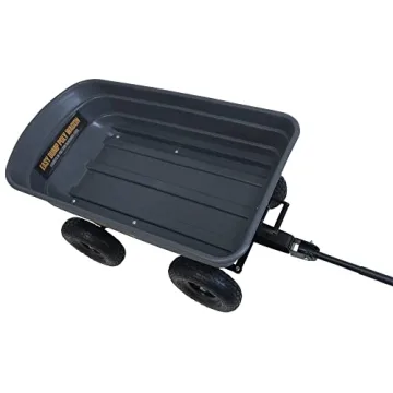 True Temper Poly Garden Cart Wagon with EZ Dump Design