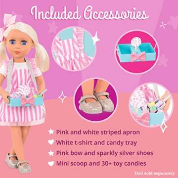Glitter Girls - A Scoop of Yummy Treats Outfit -14-inch Doll Clothes - Toys, Clothes and Accessories for Girls 3-Year-Old and Up