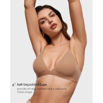 Comfortable INLYRIC Inbarely Triangle Bralette in Gravel Beige