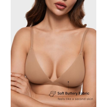 Comfortable INLYRIC Inbarely Triangle Bralette in Gravel Beige