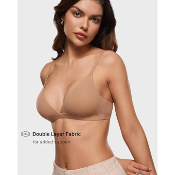 Comfortable INLYRIC Inbarely Triangle Bralette in Gravel Beige