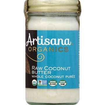 Artisana Organics Raw Coconut Butter, 14 oz | No Sugar Added, Paleo, Keto Snack, Vegan and Non GMO