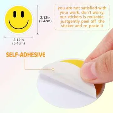 50PCS Smiling Stickers for Kids - Bright Fun Décor