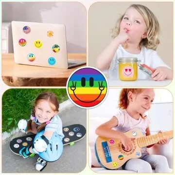 50PCS Smiling Stickers for Kids - Bright Fun Décor