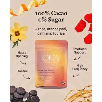 ORA Ceremonial Cacao - Tantric Rose Blossom - 100% Organic