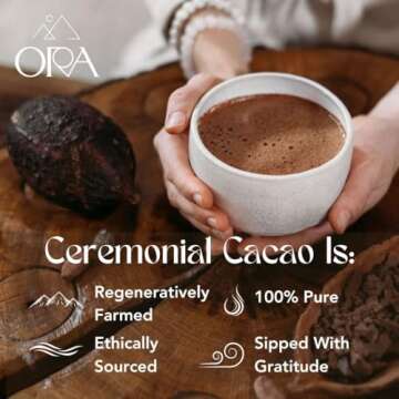 ORA Ceremonial Cacao - Tantric Rose Blossom - 100% Organic