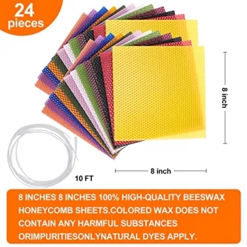 Thleunei Beeswax Candle Making Kit for Kids and Adults