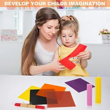 Thleunei Beeswax Candle Making Kit for Kids and Adults