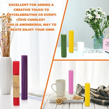 Thleunei Beeswax Candle Making Kit for Kids and Adults