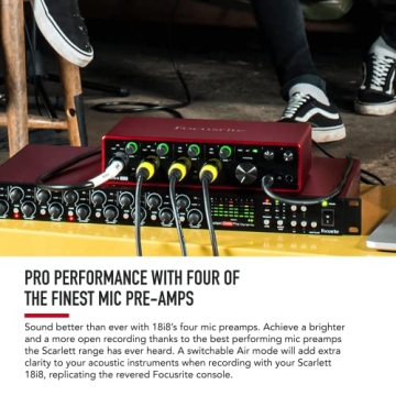 Focusrite Scarlett 18i8 USB Audio Interface For Studio Quality