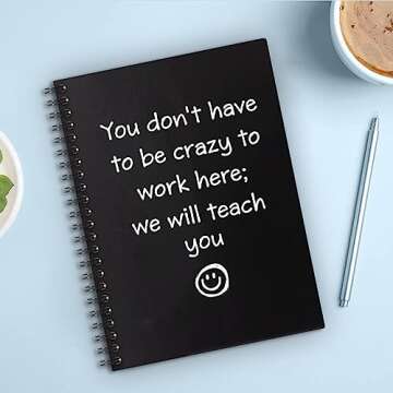 Funny Office Spiral Notebook Perfect Gift for Coworkers